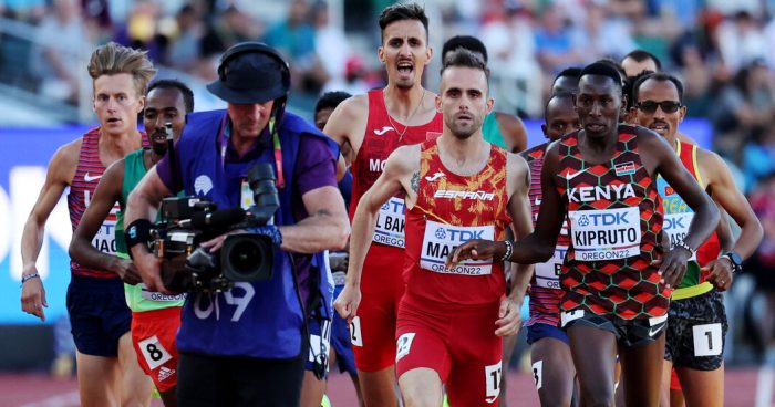 A Cameraman Became an Accidental Obstacle in the Men’s Steeplechase