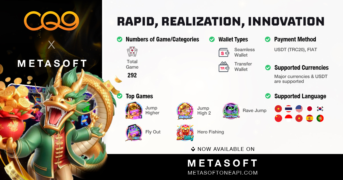 METASOFT & CQ9: Leading The Entire iGaming Evolution