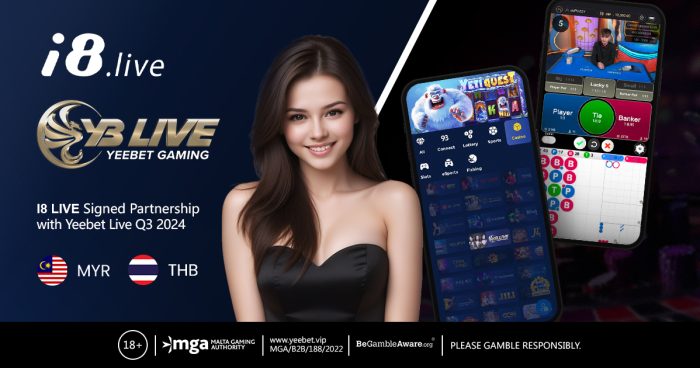 New Partnership Today: i8 Live and Yeebet Live the Extraordinary