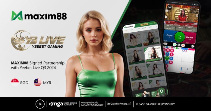 MAXIM88 and Yeebet Live Unite for a Superior iGaming Experience