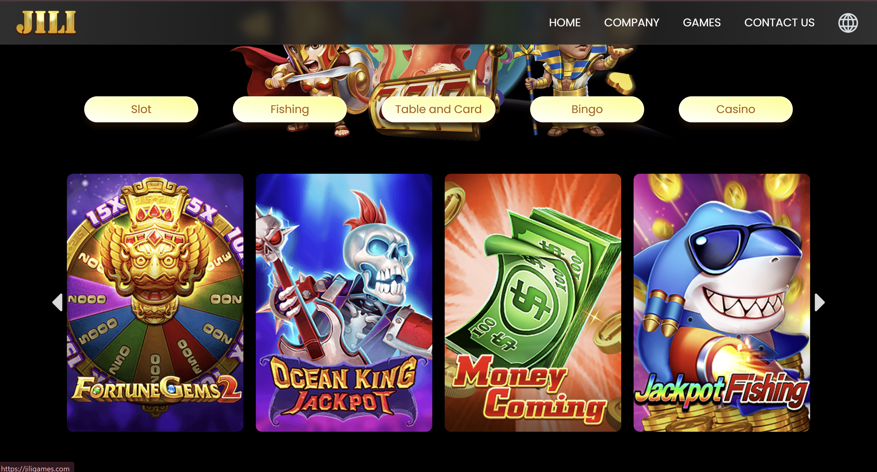 JILI Homepage Preview