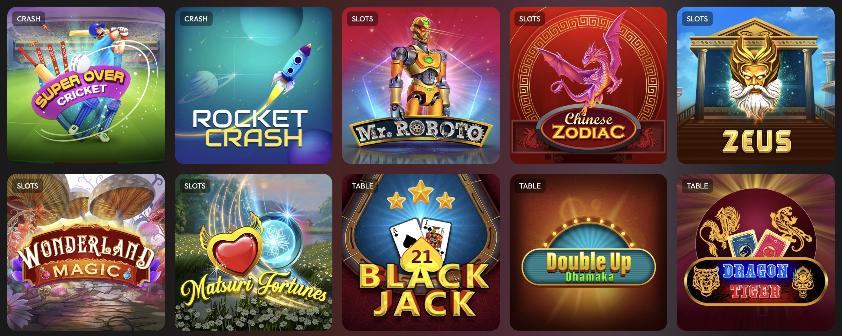 Qubit Games: Slot Games, Table & Board Games, Crash Games, and Instant Games