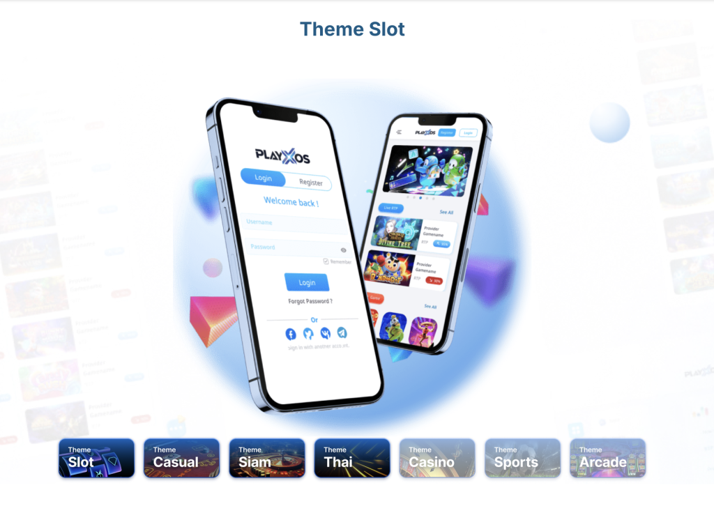 Experience a variety of themed slots with PLAYXOS