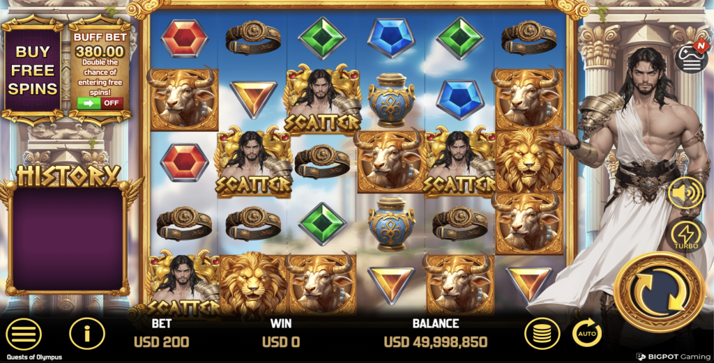 Bigpot Gaming: Quests of Olympus