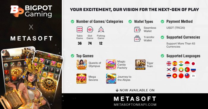A New Chapter in IGaming: METASOFT Partners with Bigpot Gaming
