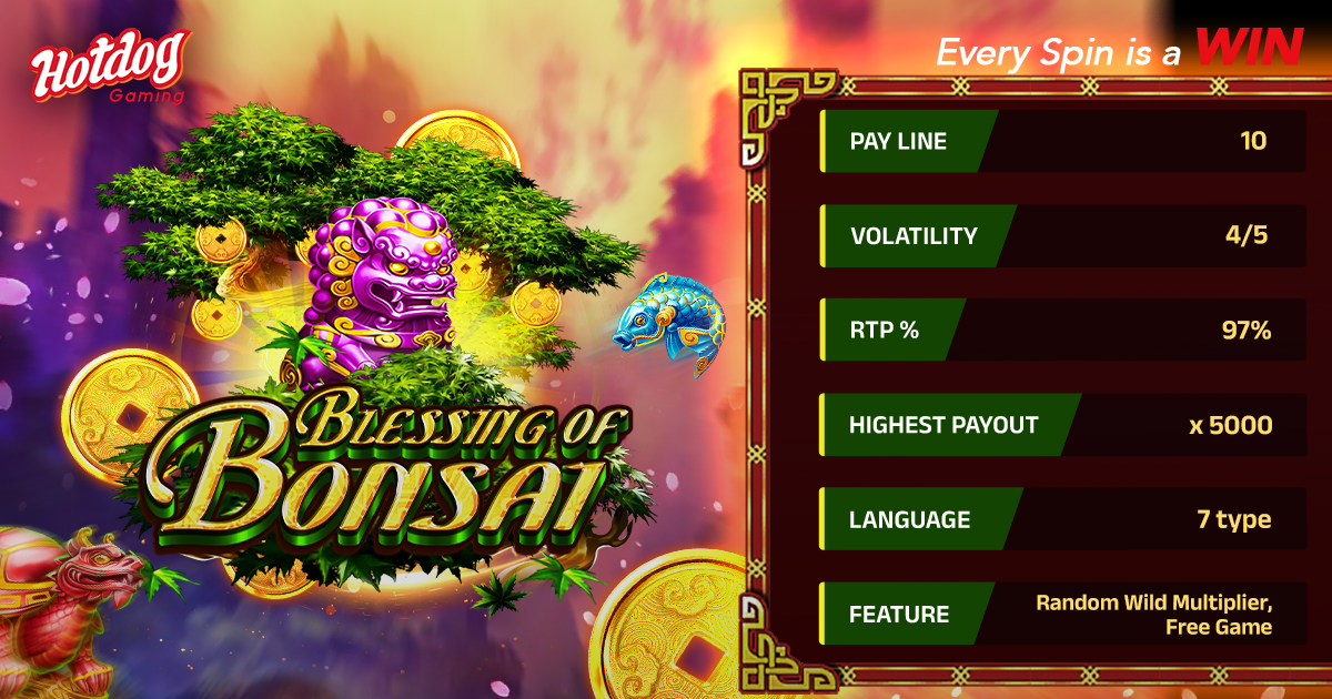 Grow Your Fortune with Blessing of Bonsai by HOTDOG GAMING Grow Your Fortune with Blessing of Bonsai by HOTDOG GAMING