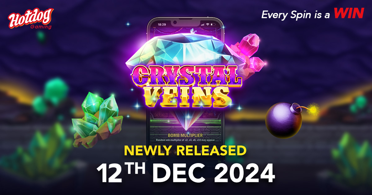 Crystal Veins Unveiled: A Mesmerizing New Slot by HOTDOG GAMING!