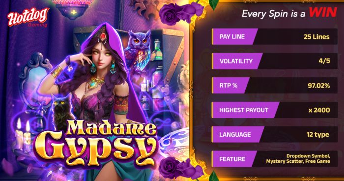 Unveil Your Fortune with Madame Gypsy by HOTDOG GAMING 🔮✨