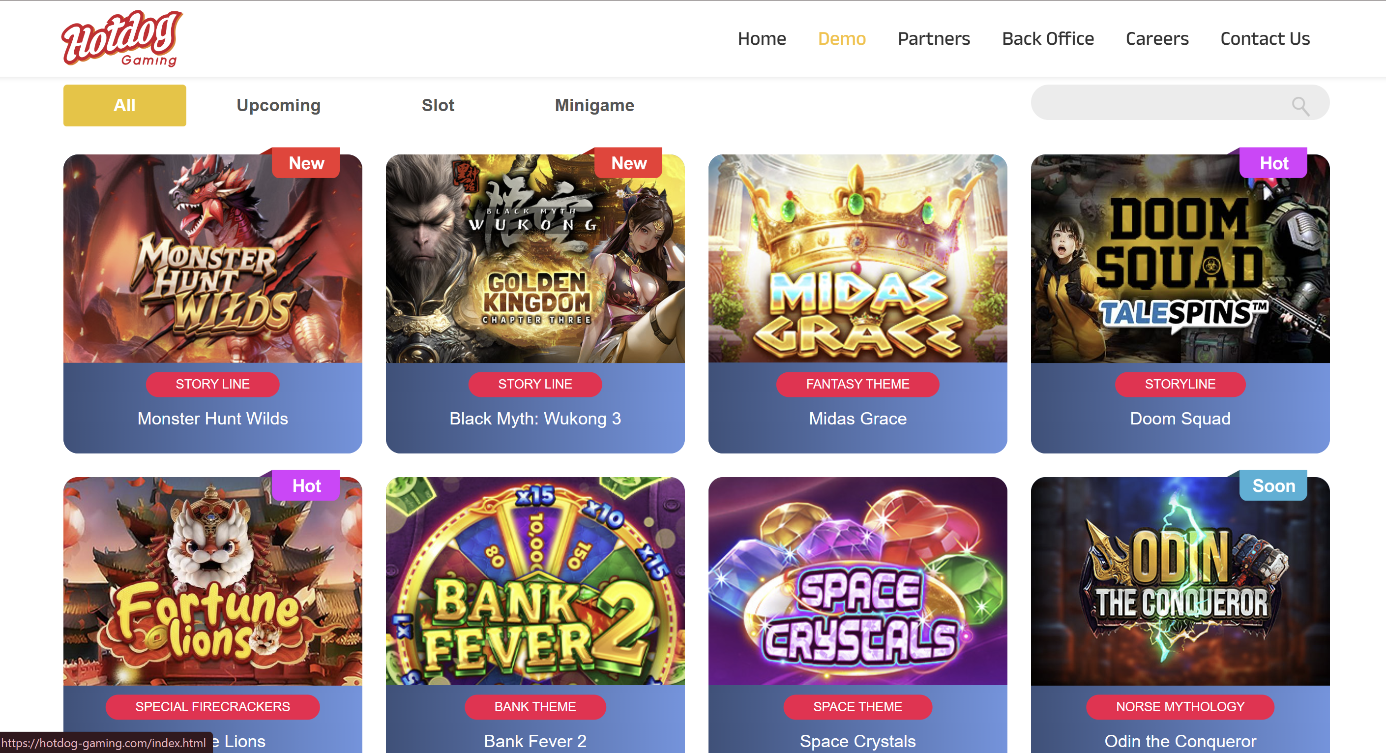 Discover the full slot universe from HOTDOG GAMING.