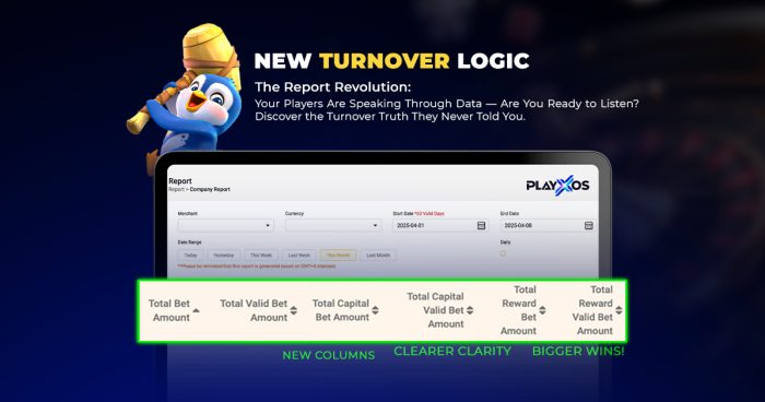 PLAYXOS Report Revolution: New Columns, Clearer Clarity, Bigger Wins!
