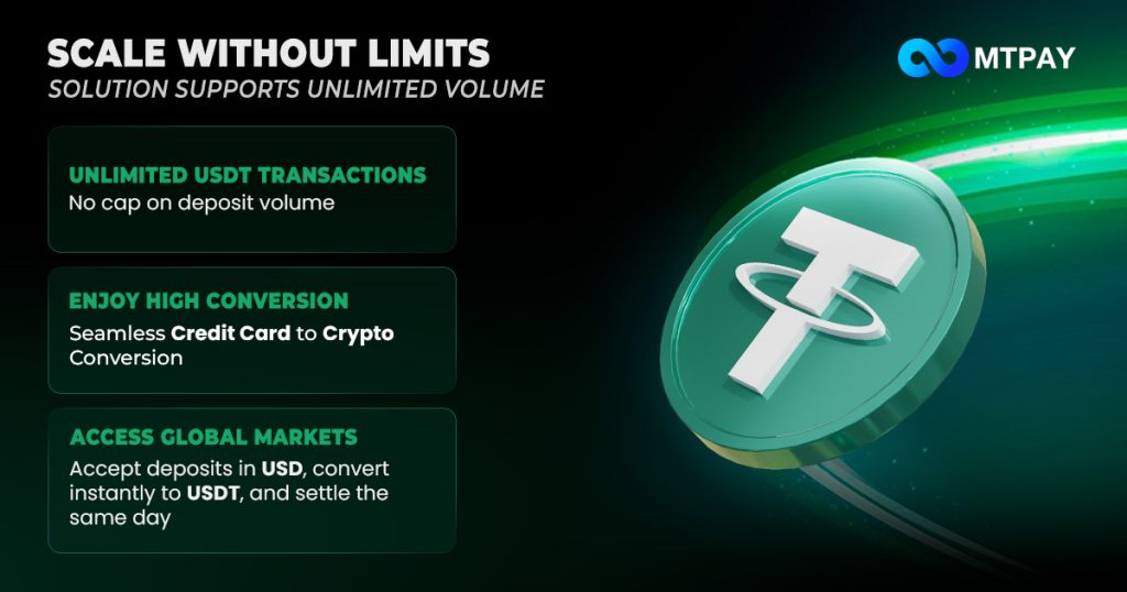 MTPAY: Scale Without Limits - The USDT Solution Built for High-Volume Success