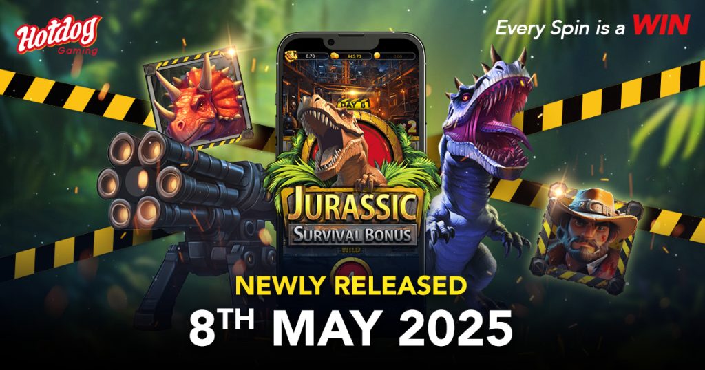 HOTDOG GAMING UNLEASHES “JURASSIC SURVIVAL BONUS” – WHERE PREHISTORIC THRILLS MEET MODERN JACKPOTS