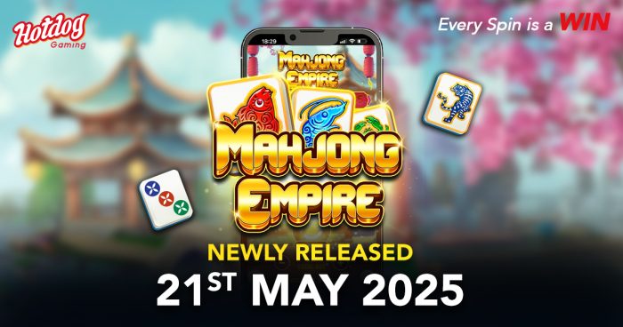 HOTDOG GAMING Released Mahjong Empire: Split Symbols, Stacked Wins!