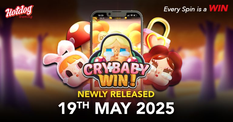 New Release Alert! Crybaby Win! is LIVE—spin into emotional multipliers and win big with HOTDOG GAMING most expressive slot yet! 💧🎰