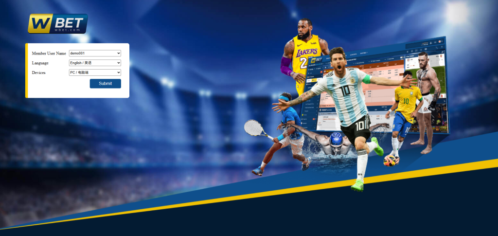 WBET Interface – Professional-grade layout with high-energy sports coverage.