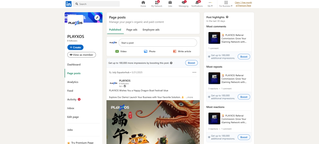 Playxos on LinkedIn: Connecting and leading in IGaming.
