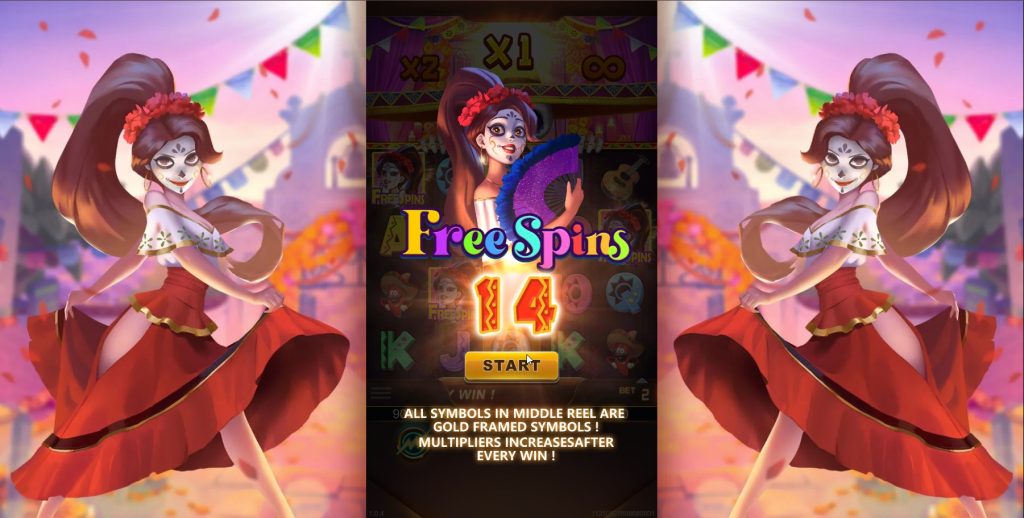 The celebration intensifies! Activate Free Spins in Dead Fiesta Party and witness multipliers increase with every cascade, promising a truly explosive fiesta of wins!