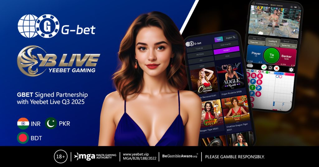  GBET and Yeebet Live partnership, set to bring enhanced live casino experiences to India and beyond in Q3 2025.