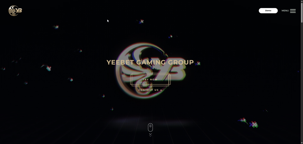 The sleek and inviting homepage of Yeebet Gaming Group