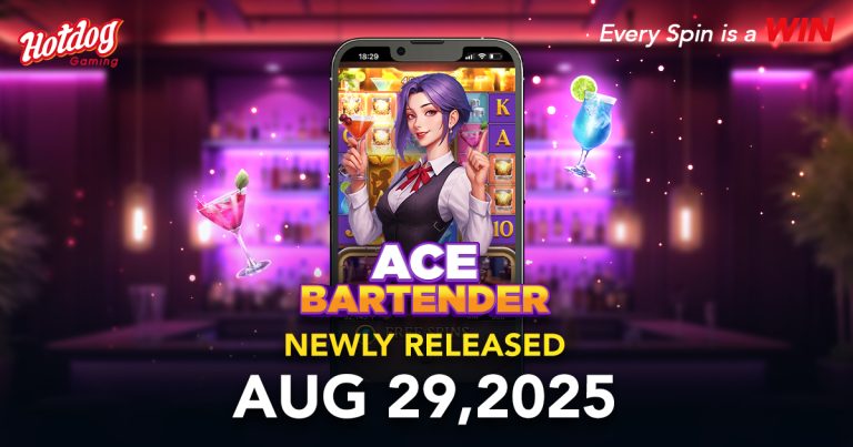 HOTDOG GAMING Launches Ace Bartender with Multiplier Reel Action