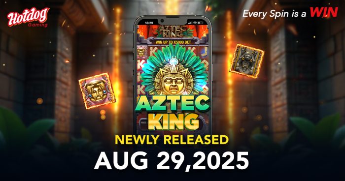 Aztec King by HOTDOG GAMING: Dynamic New 15,625 Ways to Win