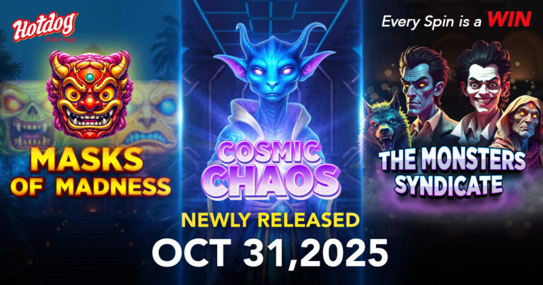 Three worlds, one vision — HOTDOG GAMING unveils a triple release of monsters, madness and cosmic power.