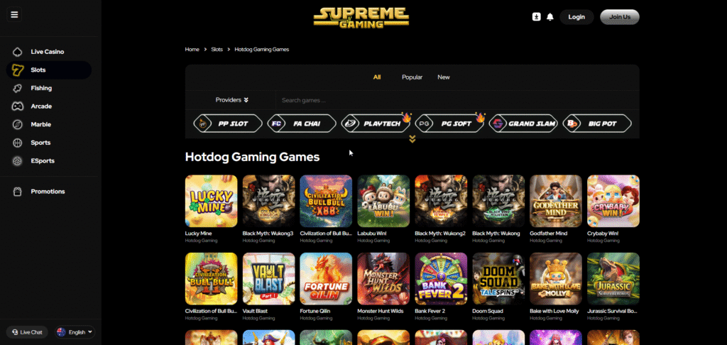 The Ultimate Hotdog Gaming Experience Now Live on Supreme Gaming