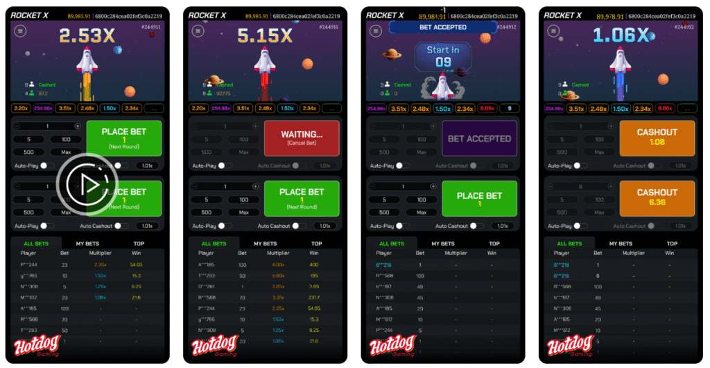 Rocket X: Hold your nerve as the multiplier climbs sky-high.