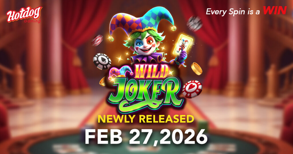 HOTDOG GAMING: Wild Joker — Newly Released (Feb 27, 2026): Launch key visual for lobby and announcement posts.