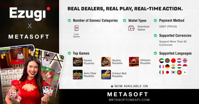 Expand Your Live Game Portfolio Instantly with METASOFT & Ezugi