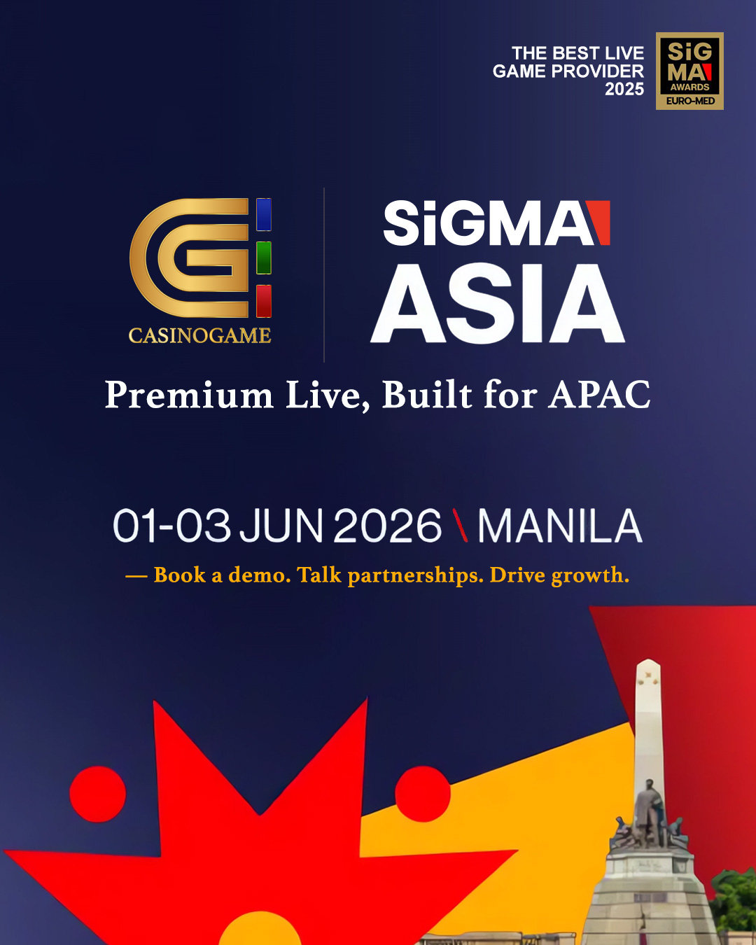 See CasinoGame Live in Manila: A New Premium Demo at SiGMA Asia 2026